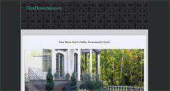 Desktop Screenshot of glenhouseinn.com